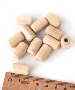 ham ahsap boncuk boru model oval 18mm makrome boncuk