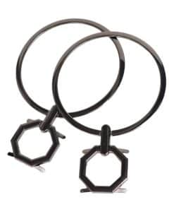 Metal Çanta Sapı // Aparatlı Vidalı Halka ANTRASİT (Çift)
