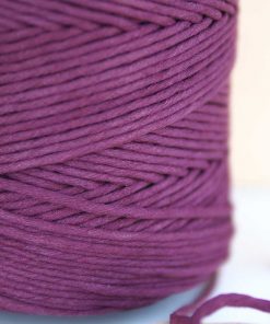 Mürdüm Tek Burgulu Pamuk İp String Makrome İp // 3mm 7 Mürdüm Tek Burgulu Pamuk İp String Makrome İp // 3mm - Görsel 3