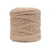 Latte Tek Burgulu Pamuk İp String Makrome İp // 3mm 1 ritzz makrome ipi 3 mm taranabilir tek burgu latte