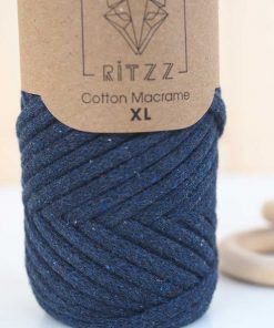 ritzz pamuklu makrome ipi flat xl indigo