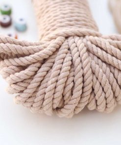 Alternative view of 5mm // 3 Büküm // Pamuk Halat İp / Açık LATTE