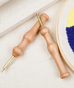 Kalın Uçlu Ahşap Punch ( Panç ) İğnesi 13 bir adet skc kalin uclu ahsap panc ignesi punch needle pn 008 5 0 kopya 2968 P ORG