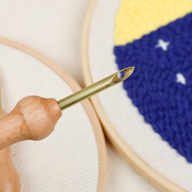 Kalın Uçlu Ahşap Punch ( Panç ) İğnesi 6 Kalın Uçlu Ahşap Punch ( Panç ) İğnesi - Görsel 4