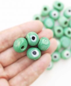 Alternative view of Nazar Boncuğu // Oval Model // BENET YEŞİL