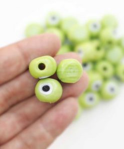 Alternative view of Nazar Boncuğu // Oval Model // YEŞİL