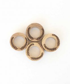 Alternative view of Ahşap Peçetelik Halkası - MOTİFLİ