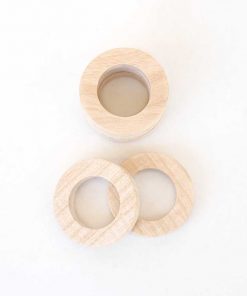 Alternative view of Ahşap Peçetelik Halkası - Natürel