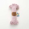 4mm // 3 Büküm // Pamuk Halat İp // AÇIK PEMBE 2 pamuk halat 4mm 3 bukum halat ip pamuk taranabilir halat makrome ipi acik pembe ritzz