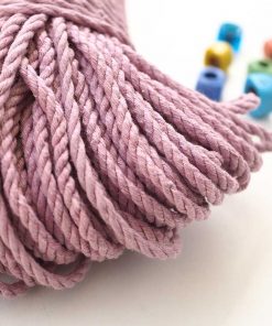 pamuk halat 4mm 3 bukum halat ip pamuk taranabilir halat makrome ipi leylak ritzz