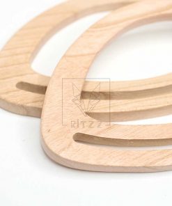 dogal ahsap canta sapi oval model 18cm ritzz diy canta aksesuarlari