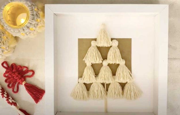 makrome puskuller ile dekoratif tablo yapimi nasil yapilir diy ritzz blog