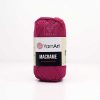 Yarnart Macrame 143 Vişne 1 yarnart macrame polyester makrome ipi el orgu ipi ritzz 143
