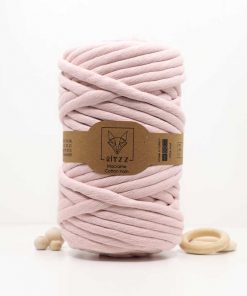 Kalın Makrome İpi Tek Burgulu // 8mm / AÇIK PEMBE