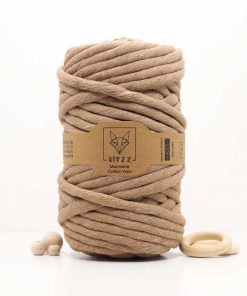 Kalın Makrome İpi Tek Burgulu // 8mm / TOPRAK