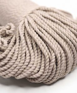 Alternative view of 3mm // 2 Büküm // Pamuk Halat İp // KOYU BEJ