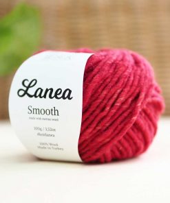yun ip lanea smooth saf yun orgu ipi 36 kirmizi kircilli merino
