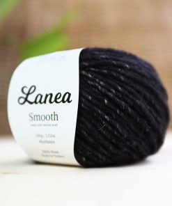 Lanea Smooth Merino Yün İp / 38 Siyah Kırçıllı 7 yun ip lanea smooth saf yun orgu ipi 38 antrasit kircilli merino