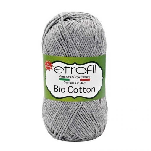 etrofil Bio Cotton 10101 Acik Gri pamuk orgu ipi ritzz diy
