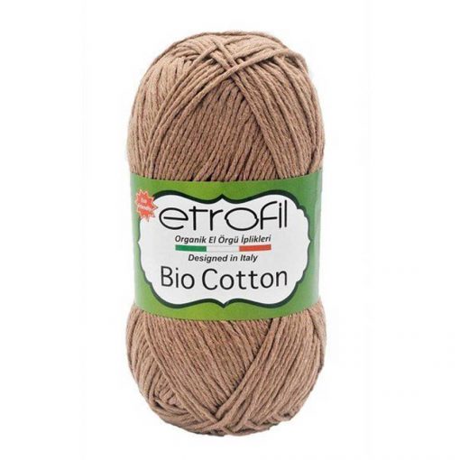 etrofil Bio Cotton 10303 Sutlu Kahve pamuk orgu ipi ritzz diy