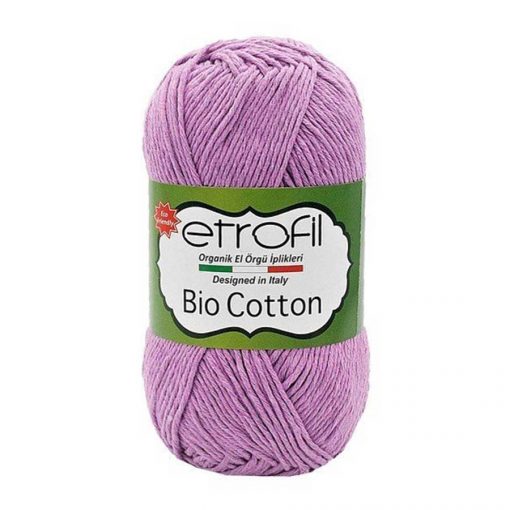etrofil Bio Cotton 10605 Acik Lila pamuk orgu ipi ritzz diy