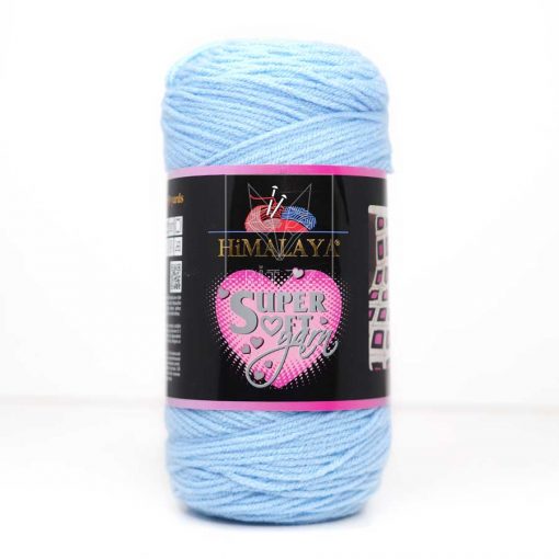 himalaya super soft yarn orgu ipi 200 gram acik mavi 80823