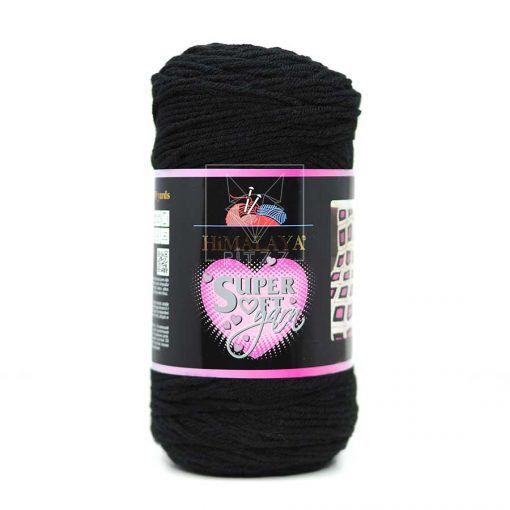 himalaya super soft yarn orgu ipi 200 gram siyah 80808