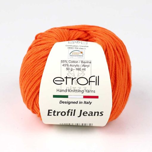 etrofil jeans pamuk orgu ipi amigurumi diy 030 turuncu
