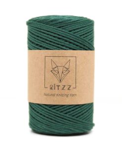 Ritzz Pamuklu Makrome SLIM // 037 // Zümrüt