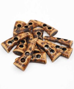 Alternative view of Büyük Boy Çoban Düğme 2 Delikli / Kahverengi Kırçıllı / 43MM / C5023