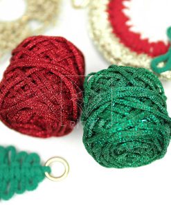 Alternative view of Metalik Simli Kilit İp / 4MM / Kırmızı