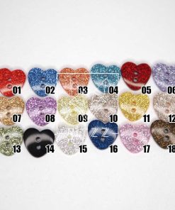 simli kalp dugme bebek dugmesi ritzz sd220 diy renkli secenekleri