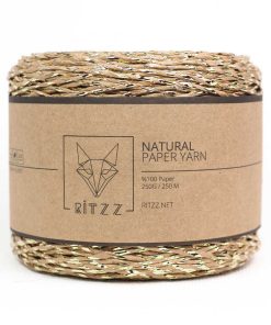 Kağıt İp / Kraft Metalik Gold Kırçıllı