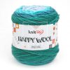 knit me happy wool degrade ebruli yun orgu ipi hw17 diy benet koyu mint petrol gri mint tonlari