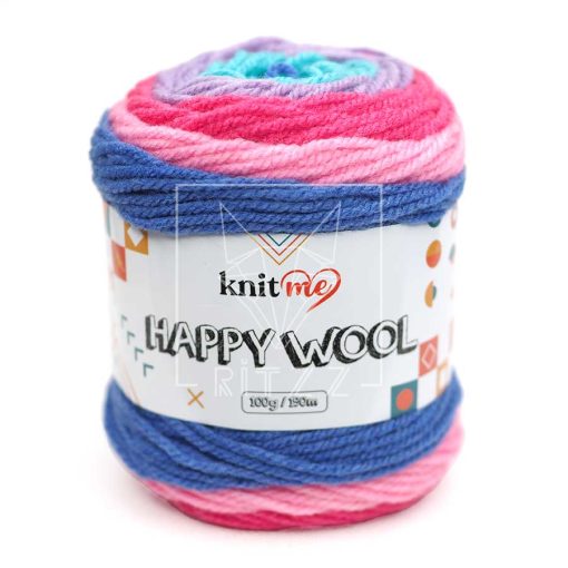 knitme happy wool degrade ebruli yun orgu ipi hw14 diy mavi pembe fusya lavanta mint tonlari