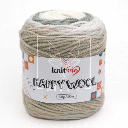 knitme happy wool degrade ebruli yun orgu ipi hw16 diy bej krem tonlari