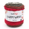 knitme happy wool degrade ebruli yun orgu ipi hw4 diy kirmizi kiremit vizon bej krem tonlari