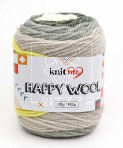 knitme happy wool degrade ebruli yun orgu ipi hw6 diy neon sari bej acik yesil haki krem tonlari