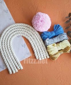 Basic Makrome Gökkuşağı Seti 8 basic makrome gokkusagi seti mavi gri aciksari