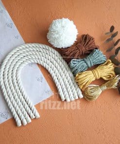 Basic Makrome Gökkuşağı Seti 9 basic makrome gokkusagi seti tarcin kuf apricot