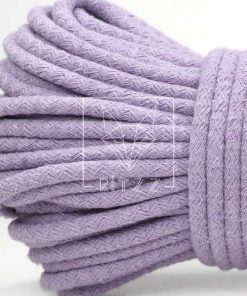 Dolgulu Pamuk Kordon İp / Lavanta / 004 ( 500 Gr ) 7 dolgulu pamuk kordon ip sepet supla canta ipi ritzz 004 lavanta diy