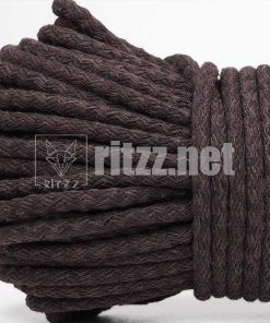 dolgulu pamuk kordon ip sepet supla canta ipi ritzz 019 koyu kahverengi diy