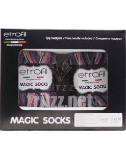 Alternative view of Magic Socks Kit Yün Çorap İpi / Yavru Ağzı Gri Lila