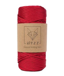 Floş Makrome İpi / 4 MM / Kırmızı