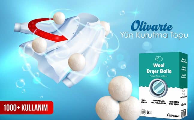 olivarte yun kurutma toplari banner
