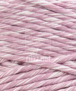 Alternative view of Tek Burgulu Pamuk Makrome İpi 5mm Krem Lavanta Kırçıllı