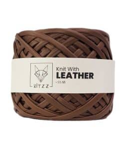ritzz leather kahve deri orgu ipi