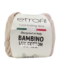 etrofil bambino lux cotton 70021 koyu bej renk ip