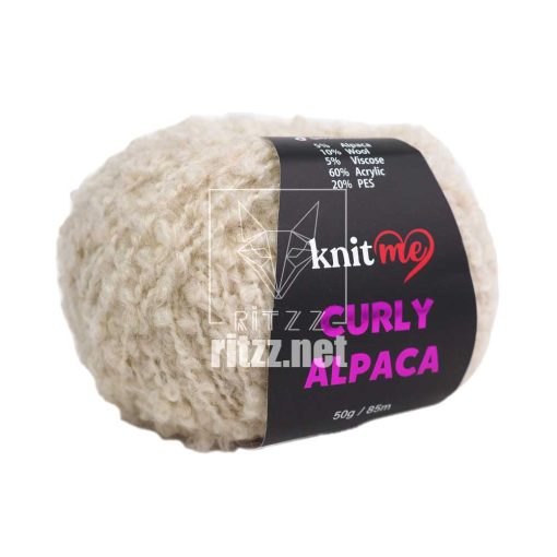 knit me alpaca curly kc03 krem