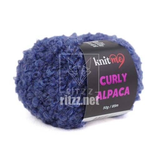 knit me alpaca curly kc11 mavi